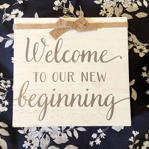 Rustic decor item perfect for new home or wedding